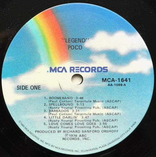 Poco (3) : Legend (LP, Album, RE, Tal)