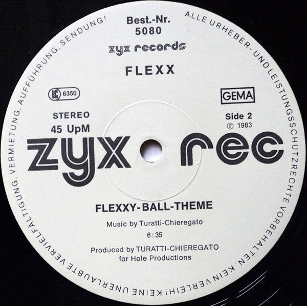 Flexx (2) : Love Theme From Flexxy-Ball (You'll Never Change No More) (12")