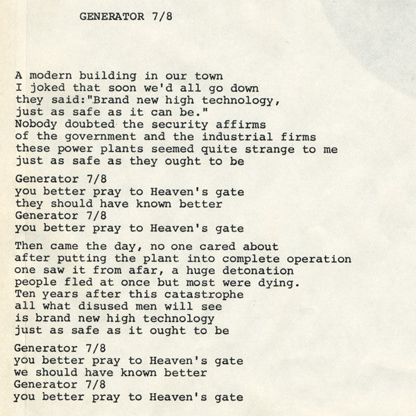Moskwa TV : Generator 7/8 (12")