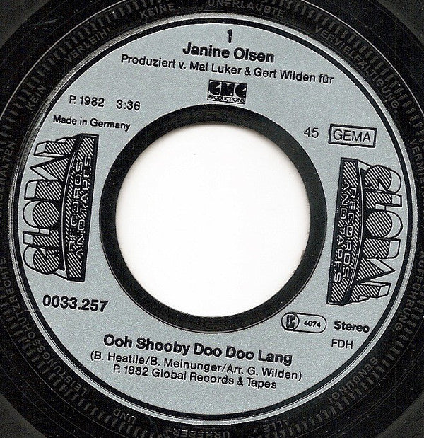 Janine Olsen : Ooh Shooby Doo Doo Lang (7", Single)
