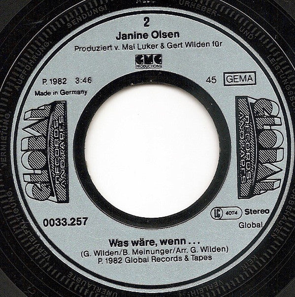 Janine Olsen : Ooh Shooby Doo Doo Lang (7", Single)