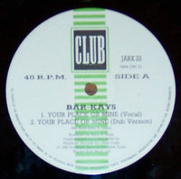 Bar-Kays : Your Place Or Mine (12", Maxi)