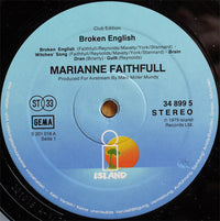 Marianne Faithfull : Broken English (LP, Album, Club)
