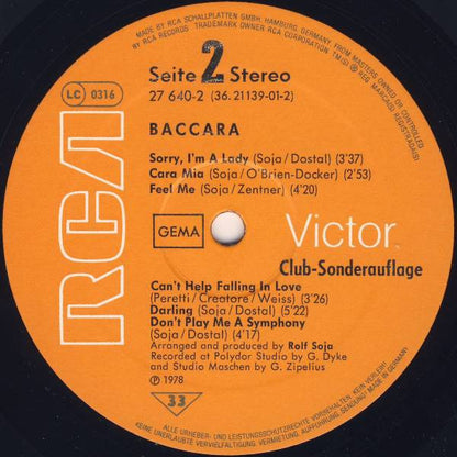 Baccara : Baccara (LP, Album, Club)