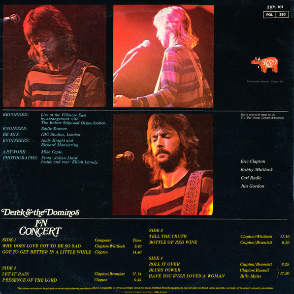 Derek & The Dominos : In Concert (2xLP, Album, RE)