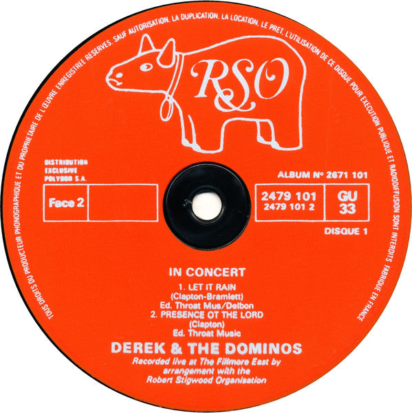 Derek & The Dominos : In Concert (2xLP, Album, RE)