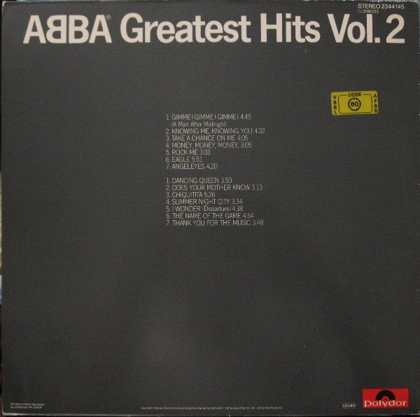 ABBA : Greatest Hits Vol. 2 (LP, Comp, Gat)