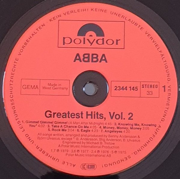 ABBA : Greatest Hits Vol. 2 (LP, Comp, Gat)