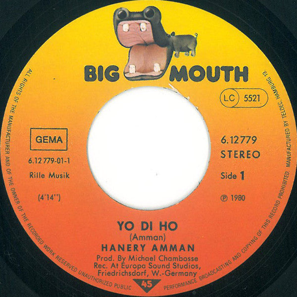 Hanery Amman : Yo Di Ho/ You Found The Way (7", Single, Promo)