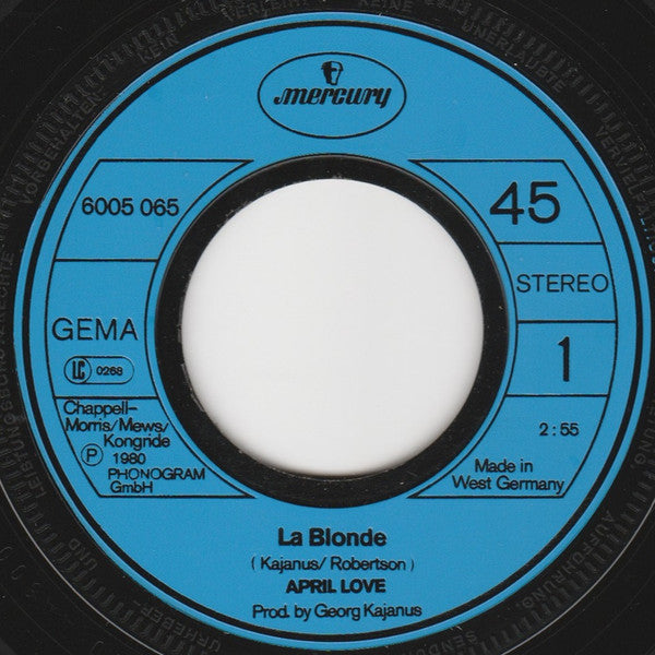 April Love : La Blonde (7")