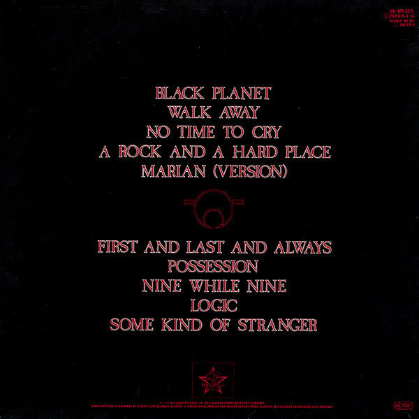 The Sisters Of Mercy : First And Last And Always (LP, Album)