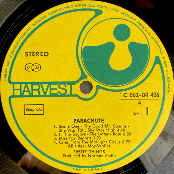 The Pretty Things : Parachute (LP, Album)