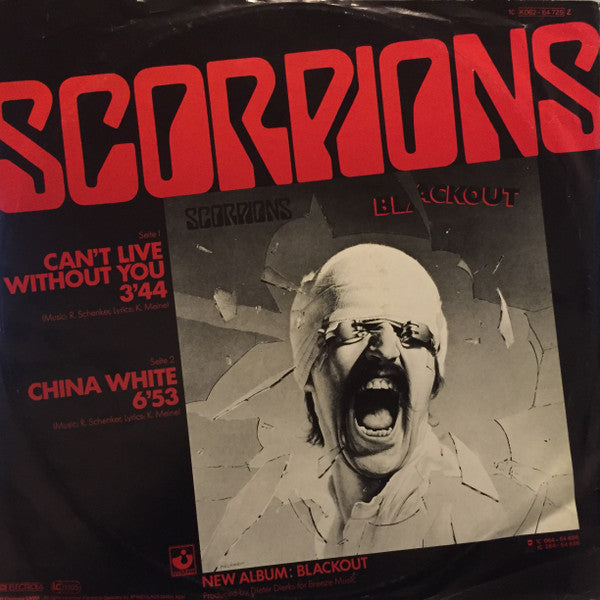 Scorpions : Can't Live Without You (12", Maxi)