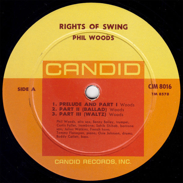 Phil Woods : Rights Of Swing (LP, Album, Mono)