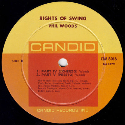 Phil Woods : Rights Of Swing (LP, Album, Mono)