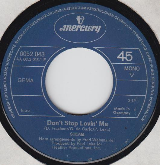 Steam : Don't Stop Lovin' Me (7", Single)