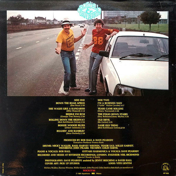 Bob Hall (3) & Dave Peabody : Down The Road Apiece (LP, Album)