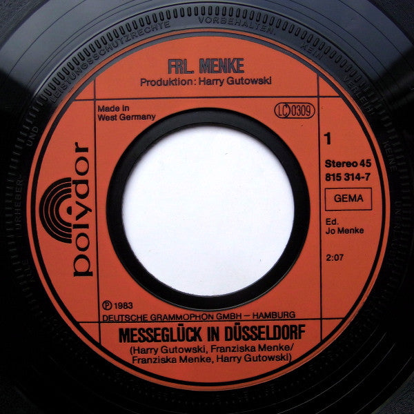 Frl. Menke : Messeglück In Düsseldorf (7", Single)