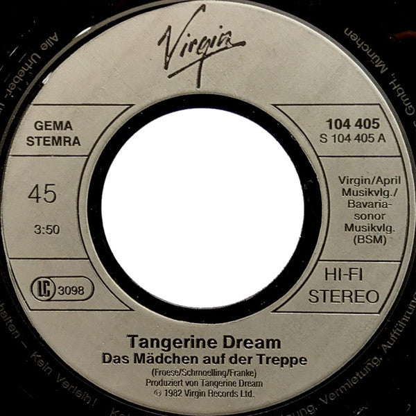 Tangerine Dream : Das Mädchen Auf Der Treppe (7", Single)