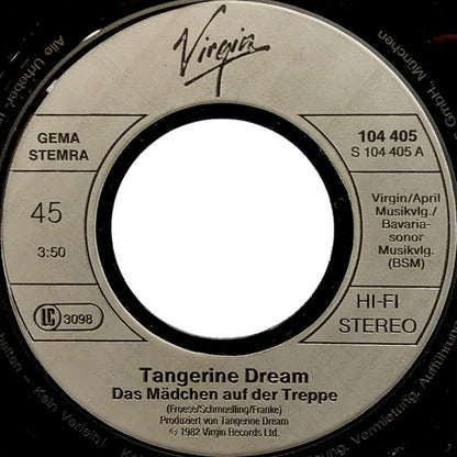 Tangerine Dream : Das Mädchen Auf Der Treppe (7", Single)