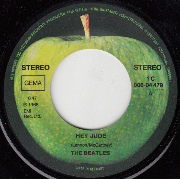 The Beatles : Hey Jude / Revolution (7", Single, RE)