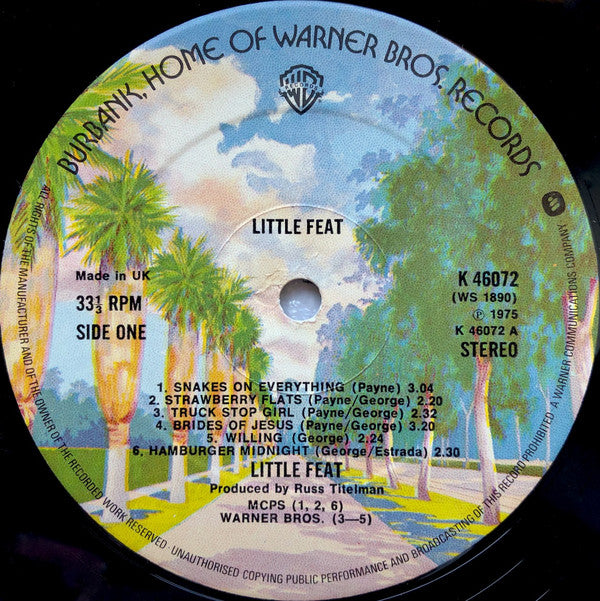 Little Feat : Little Feat (LP, Album, RE)
