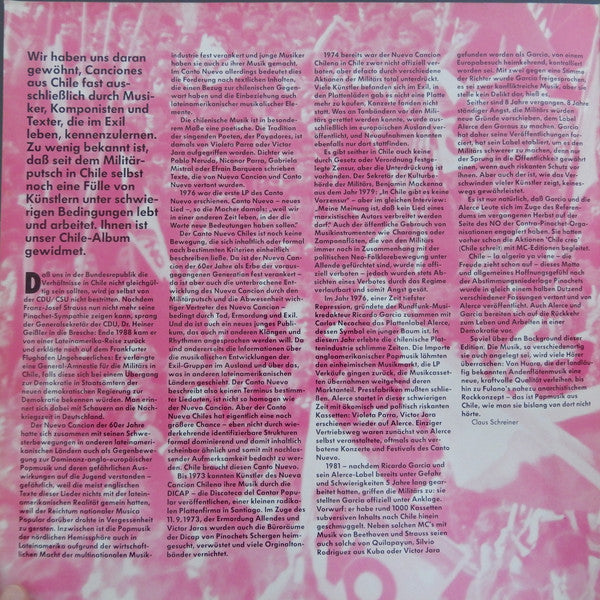 Various : Novedades De Chile (LP, Comp)