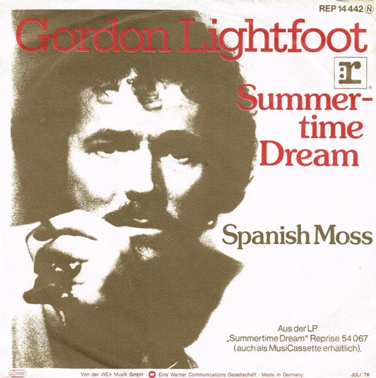 Gordon Lightfoot : Summertime Dream (7", Single)