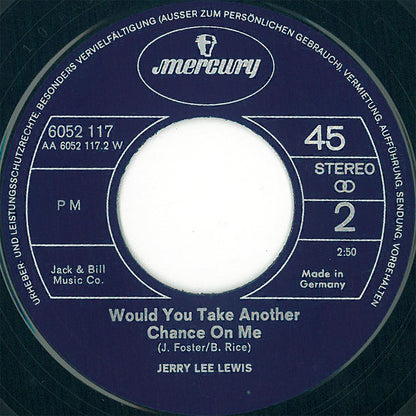 Jerry Lee Lewis : Me And Bobby McGee (7", Single)