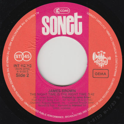 James Brown : Bring It On (7", Single)