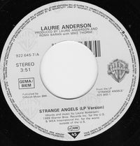 Laurie Anderson : Strange Angels (7", Single)