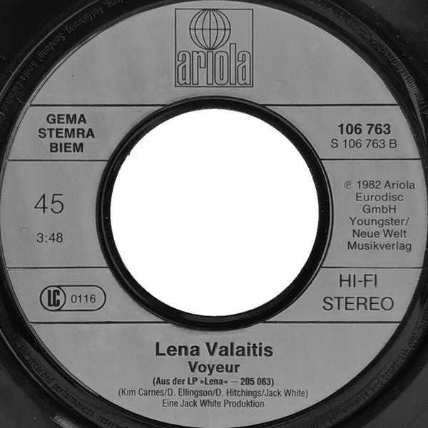 Lena Valaitis : Farewell (Jeder Sommer Geht Einmal Zu Ende) (7", Single)