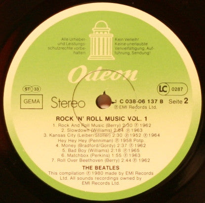 The Beatles : Rock 'n' Roll Music, Volume 1 (LP, Comp)