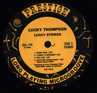 The Lucky Thompson Quartet : Lucky Strikes (LP, Album, RE)