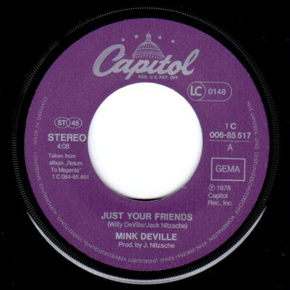 Mink DeVille : Just Your Friends (7", Single)