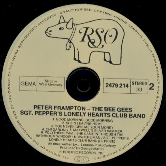 Various : Sgt. Pepper's Lonely Hearts Club Band (The Original Motion Picture Soundtrack) (2xLP, Album, Gat)