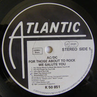 AC/DC : For Those About To Rock (We Salute You) (LP, Album, Gat)