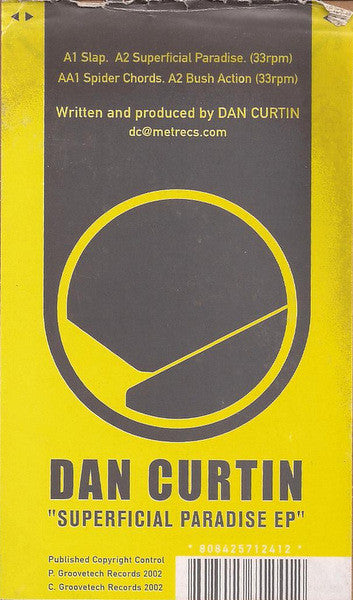 Dan Curtin : Superficial Paradise EP (12", EP)