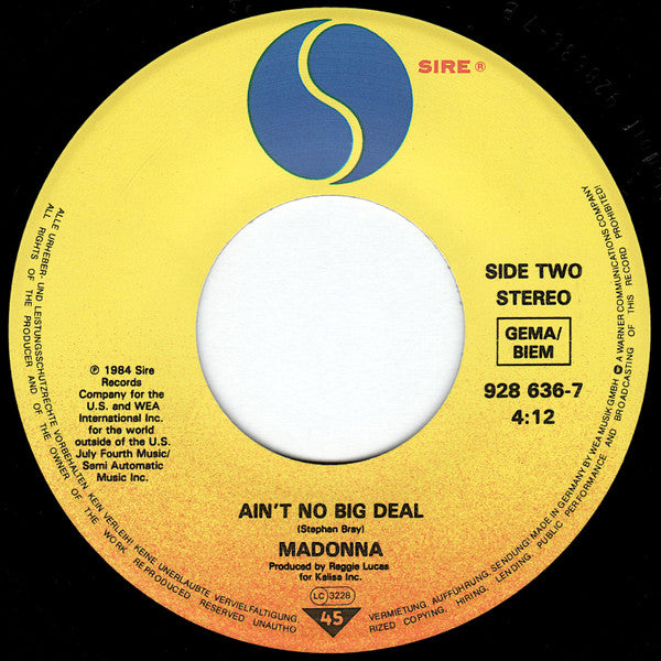 Madonna : Papa Don't Preach (7", Single, JK )