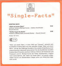 Kristina Bach : Allein Auf Einem Stern (7", Single)