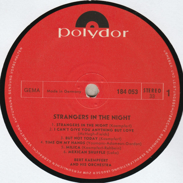 Bert Kaempfert And His Orchestra* : Strangers In The Night (LP, Album)