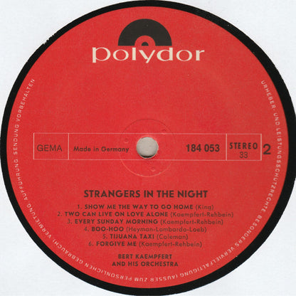 Bert Kaempfert And His Orchestra* : Strangers In The Night (LP, Album)