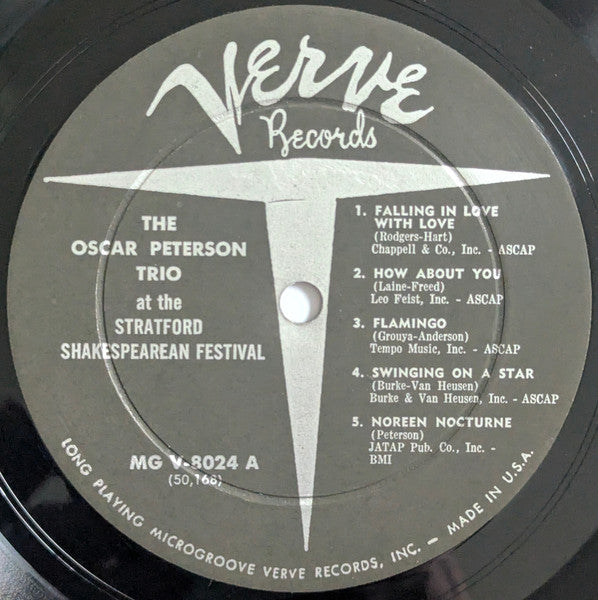 The Oscar Peterson Trio : At The Stratford Shakespearean Festival (LP, Album, Mono, RP, Ind)