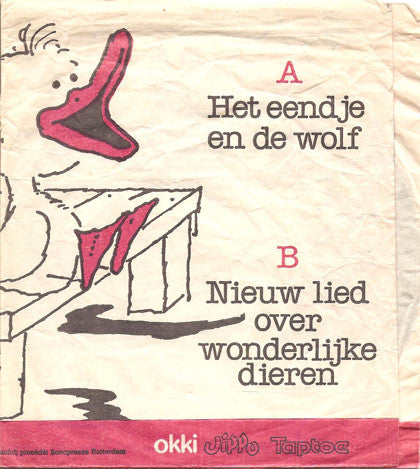 Johan Tol, Bart Jütte, Arie Bonefaas, Jan Van Der Voort & Willem Kantebeen : Het Eendje En De Wolf / Nieuw Lied Over Wonderlijke Dieren (Flexi, 7")