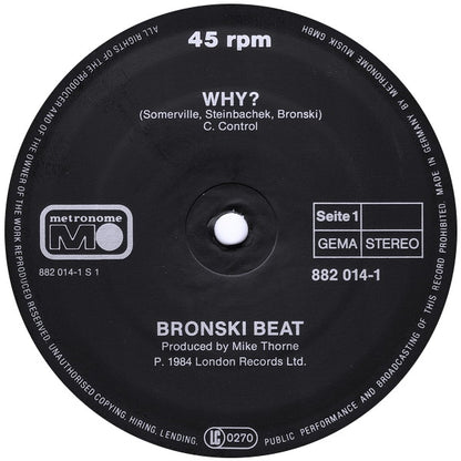 Bronski Beat : Why? (12", Maxi)
