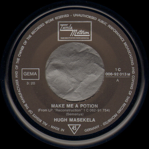 Hugh Masekela : Make Me A Potion (7", Single)