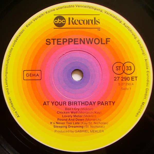 Steppenwolf : At Your Birthday Party (LP, Album)