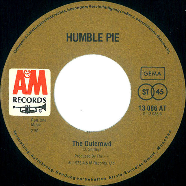 Humble Pie : Oh La De Da (7", Single)