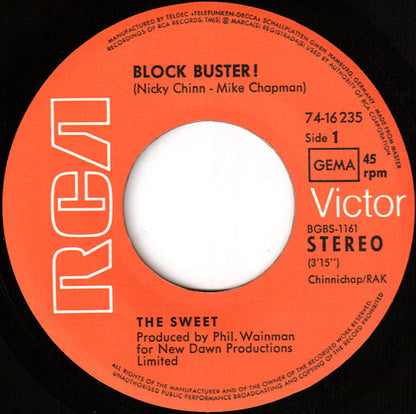The Sweet : Block Buster (7", Single)