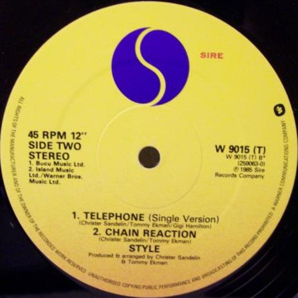 Style (4) : Telephone / Chain Reaction (12")
